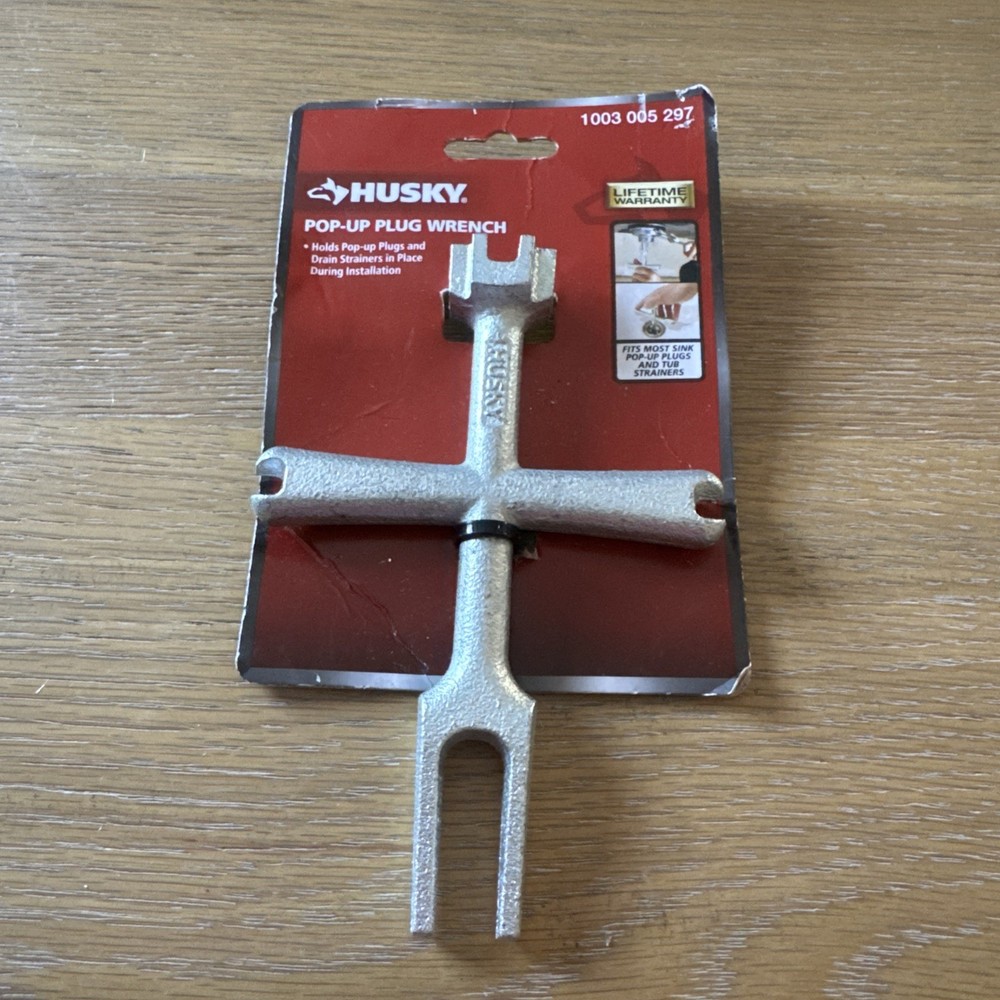 Husky Pop-Up Plug Wrench Drain Holder Tool 1003 005 297 New Open Package