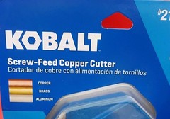 Kobalt 5/8&Prime; up to 2-1/8&rdquo; OD Screw-feed Copper, Quick Release Cutter.