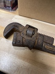 Vintage Trimo Mark 14 Drop Forged Wrench 14&Prime; &ndash; PATD 1889 97 &ndash; TRIMONT MFG CO USA