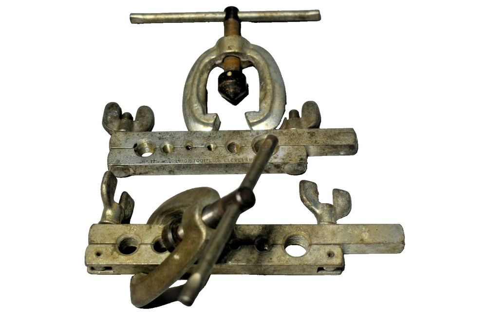2Vintage Flaring Tool Sets 3/16&rdquo; &ndash; 5/8&rdquo; 6&7 Flaring Sizes Made in USA 4 Pieces
