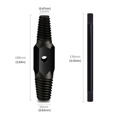 1/2 3/4&Prime; In Damaged Screw Extractor Drill Bits Water Pipe Broken Bolt Remover