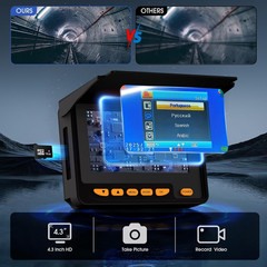 150Ft Waterproof Drain Inspection Camera with 4.3&rdquo; HD Screen & DVR