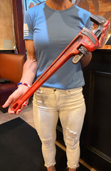 RIDGID 24&Prime; Straight Pipe Wrench 3&Prime; Capacity, Made in USA, Nice !