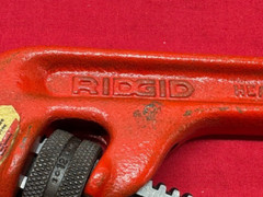 RIGID Model E-12 Heavy Duty End Pipe Wrench, 12&Prime;, 2&Prime; Capacity, Steel
