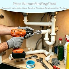 3 Piece Pipe Threading Tool Internal External NPT Threader Kit Repair Set