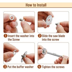 Bates- PVC Pipe Inside Cutter with 4 Saw Blades, 1/4&Prime; Hex Shank, 1-1/4&Prime; &&hellip;