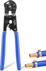 2 IN 1 Ratchet Pex Crimping Tool Cinch & Remove Combo Function Pex Pipe Crimp