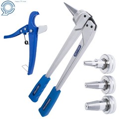 Pex Expander Tool Kit W/ 1/2&Prime; 3/4&Prime; 1&Prime; Expansion Head W/ Hard Case Carbon Steel