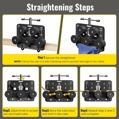 Tubing Straightener for 3/16&Prime;-1.0&Prime; Diameters, Brake Line Tubing Adjustable Strai