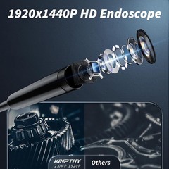 16FT Pipe Inspection Camera Endoscope Video Sewer Drain Cleaner Waterproof Snake