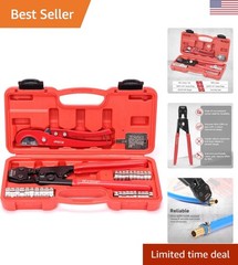 Durable iCrimp PEX Crimping Tool with Ergonomic Grip &ndash; Complete Kit For Easy Use