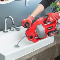 25Ft Drain Auger with Lithium-Ion Battery &ndash; Easy Operation
