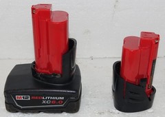 Milwaukee 2473-22 Copper Pipe Press Tool with 4 Jaws 2 Batteries See pics