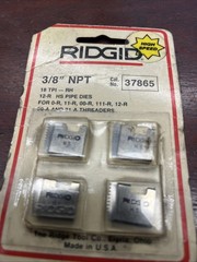37865 HSS RIDGID 3/8&rdquo;NPT 12R PIPE DIE, FITS 0-R, 11-R, 111-R, 12-R, NEW, USA