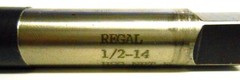 REGAL PLUG TAP 1/2-14 NPTF 4FLT PLG TAPER PIPE EXT. X 10&Prime;