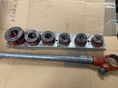 Ridgid 00-R Ratchet Pipe Threader Die Set 1/8&rdquo; &ndash; 1&rdquo; 6 Dies Handle & Die Holder
