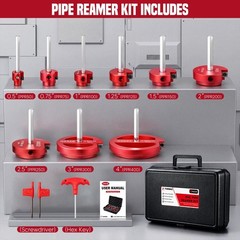 FUNNBIE 9pc PVC Pipe Reamer Kit 0.5-4 Inch