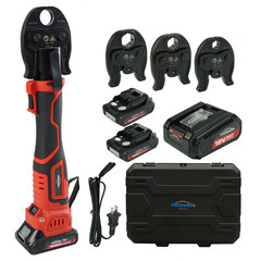 PureFlow Mini Press Tool Kit, 18V Electric Pipe Crimping Tool for 1/2&Prime;, 3/4&Prime;, 1&Prime;