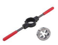 1/2&Prime;-28 Heavy Duty Die and Die Stock Handle Wrench Holder Combo 22LR