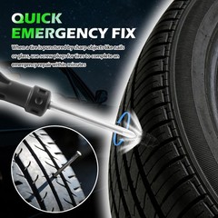 60 PCS Screw Type Tire Plug Kit Rubber Nail 4Size Tires Plugs Screwdrivers