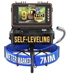 Sewer Camera 9 in IPS Screen 165FT/50M HD Drain Pipe Inspection Camera 32GB