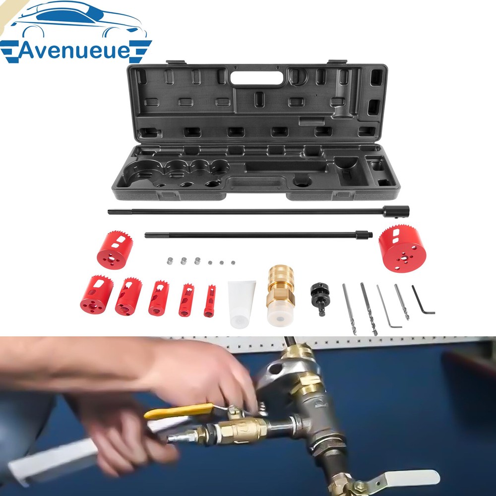 08350 DM3MECH Hot Tapping Machine Complete Kit for 3/4&Prime; to 4&Prime; NPT 300psi Valves