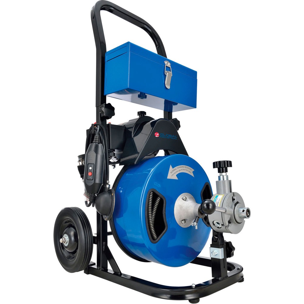 Autofeed Drain Cleaner Machine For 2-4&Prime; Pipe 220 RPM 75&prime; Cable
