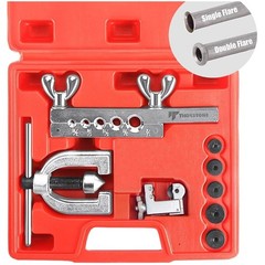 Double & Single Flaring Tool Kit with Extra Adapters