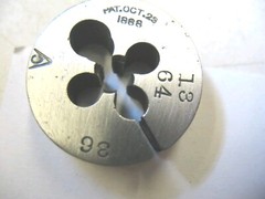 13/64&Prime; x 36 Die PAT OCT 23 1888 A extremely rare find