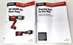 Ridgid 67178 RP 351 Batteries and Charger, Propress Jaws 1/2&Prime; &ndash; 2&Prime; Press Kit