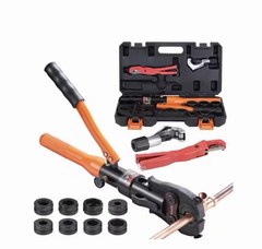 Vevor Copper Pipe Crimping Tool, Hydraulic Driven Press Tool 1/2 in.,3/4 in & 1&Prime;