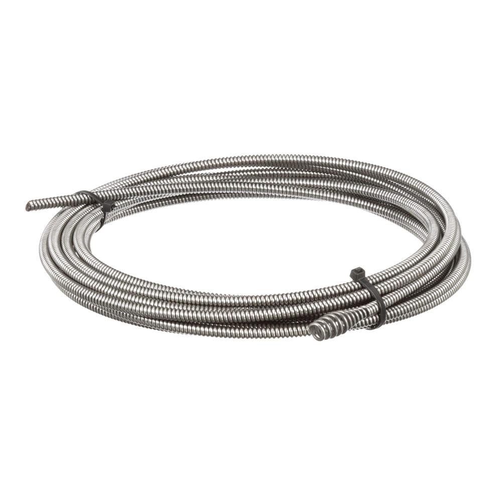 Drain Cleaning Cable, 5/16 In. x 25 ft. 8 mm x 7.6 m, Silver
