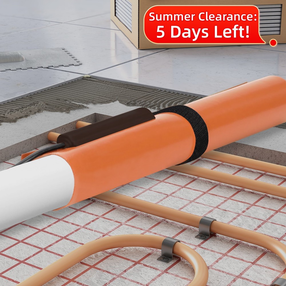 PVC Heat Blanket &ndash; &frac12;&rdquo;-1&frac12;&rdquo; Conduit, 120V, 200W, Temp Control Discount 30%