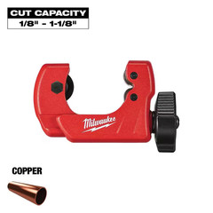 Milwaukee Tool 48-22-4251 1&Prime; Mini Copper Tubing Cutter