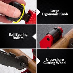 3Pcs Tubing Cutter Set with Fast Quick-Adjust &ndash; 1/4&Prime; to 2-1/2&Prime; Outside Diam. &hellip;