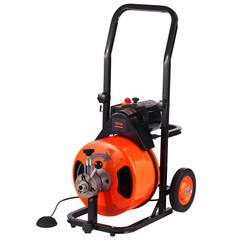 VEVOR&nbsp;Drain Cleaner Machine&nbsp;Electric Drain Auger 75&nbsp;FT x 1/2 In&nbsp;Auto Feed