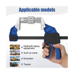 18&rdquo; Hydraulic Quick Connect Hand Clamp Tool 6 Pcs NPT Dual-Jaw&hellip; USA FAST SHIP