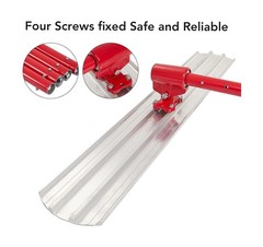 Bull Float Magnesium Concrete Float, 36&times;8&Prime; Round End Tool, w/ Adjustable Bracket