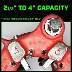 Staten Tools 38120 RH Dies 2-1/2&Prime; &ndash; 4&Prime; fits RIDGID&reg; 141 Pipe Receding Geared Thr