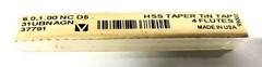 Unbranded 6.0_1.00 NC D5 HSS Taper Tin Tap 4 Flutes 31UBNAGN (37791) NOS