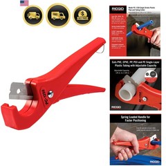 23488 Model PC-1250 Single Stroke Plastic Pipe and Tubing Cutter, 1/8-inch to&hellip;