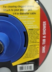 Cobra Tools 1/4 In X 25 Ft Pistol Grip Power Drum Drain Auger MPN 85625 v0718