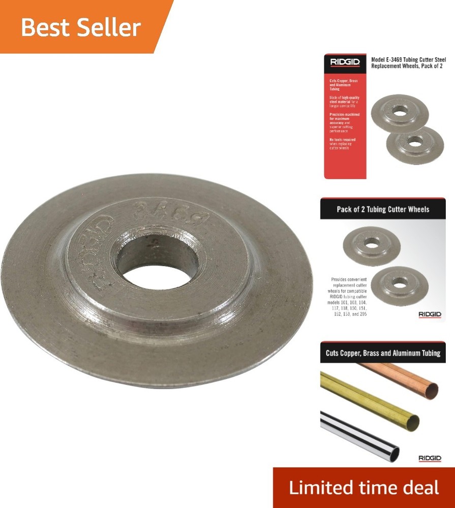 2 Pack Replacement Pipe Cutter Wheels for Ridgid Tubing Cutters