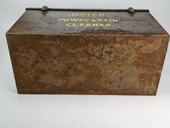 Oster Power Drain Cleaner Metal Box Only &ndash; carrying case vintage