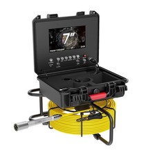7&Prime; Monitor 50M Drain Sewer Camera 512HZ Self-Leveling Pipe Inspection Camera