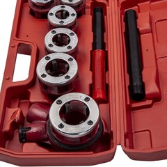 Ratcheting Pipe Thread Threader Die Hinge Plate Head Handle Tool Set 1/2&rdquo; new