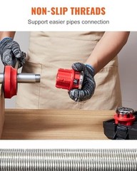 Portable Ratchet Pipe Threader Kit with 6 Dies, 1/4&Prime; to 1-1/4&Prime; NPT, Plumbing Too