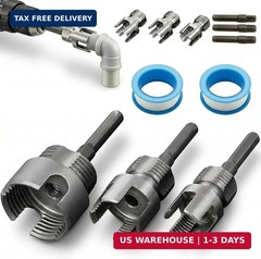 3Pcs Integrated Internal & External Pipe Threading Tool, Dual-Function Pipe