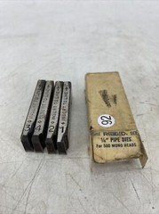 2 FULL SETS RIDGID 1/4&rdquo; Pipe Dies For 500 MONO HEADS Right Hands
