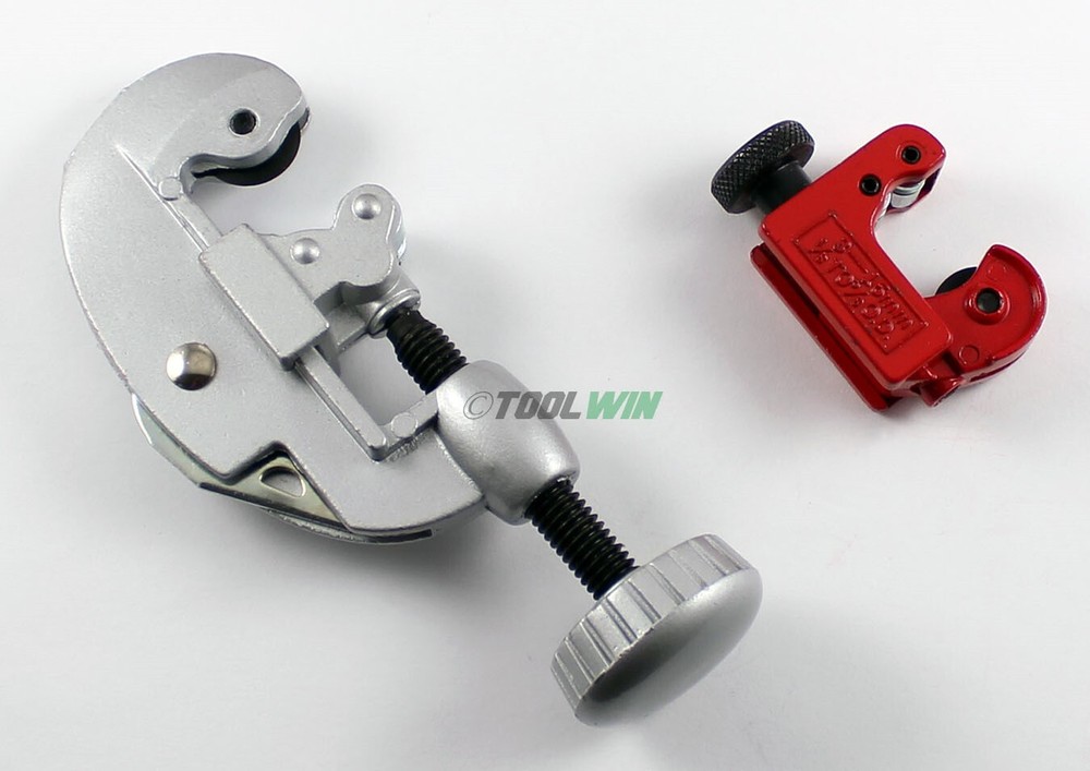 2 pc Large and Mini Tubing Cutter Set 1/8&Prime; to 1-1/8&Prime; Copper Pipe Tube